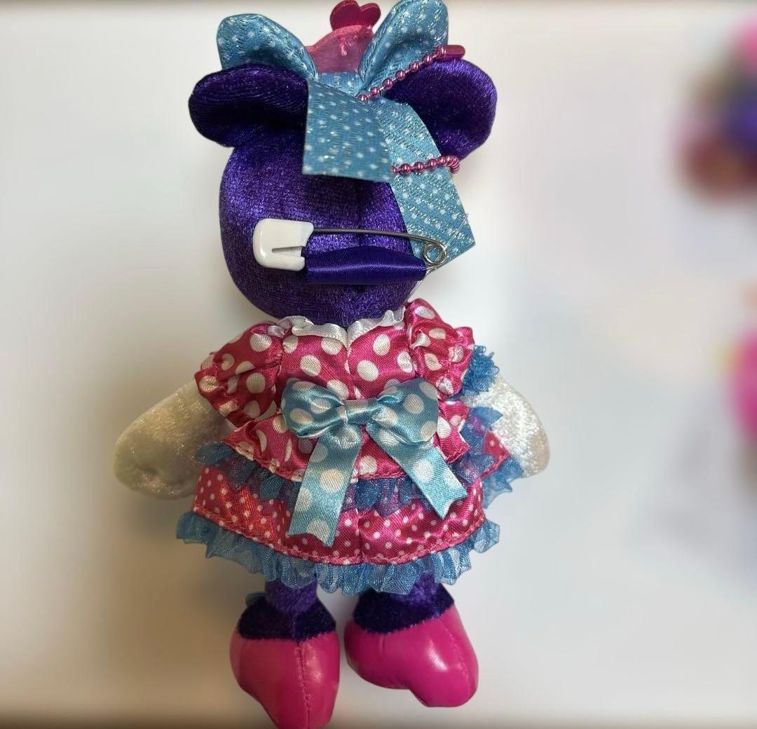 ディズニー　パルパルーザ　ぬいぐるみバッジ　ミッキー　ミニー