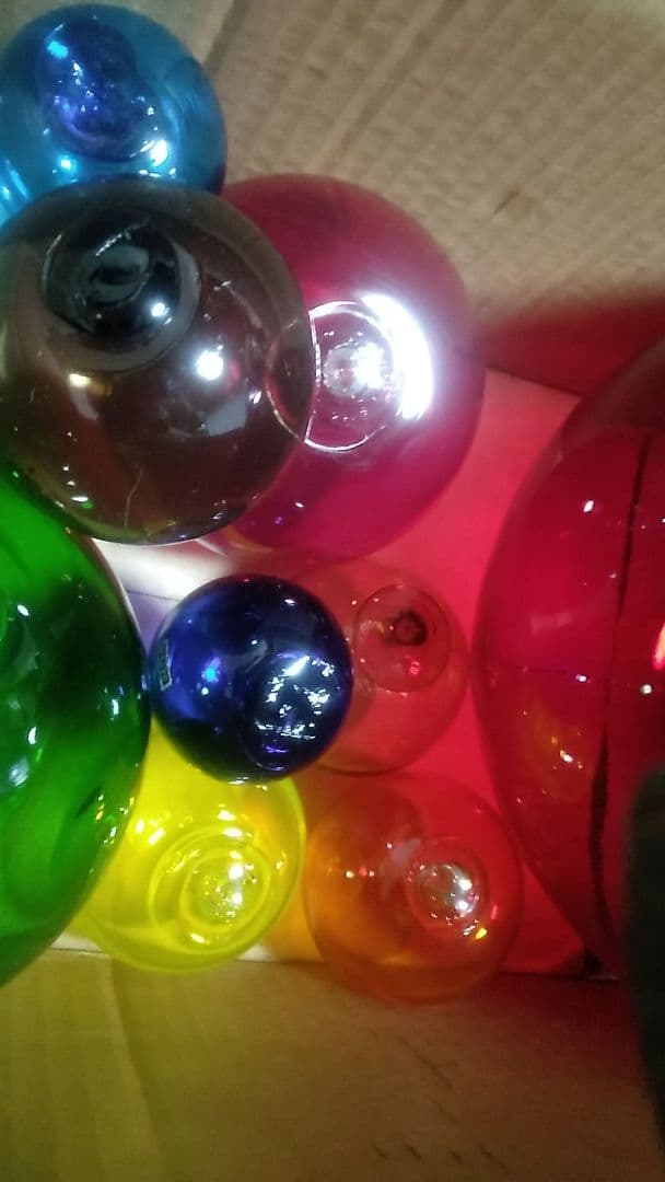 カラフルガラス玉コレクション 11個アンティーク