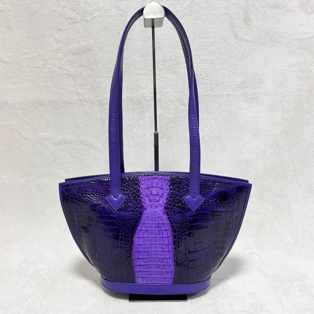 BEVERLY ビバリー シャイニング クロコ ショルダーバッグ トートバッグ