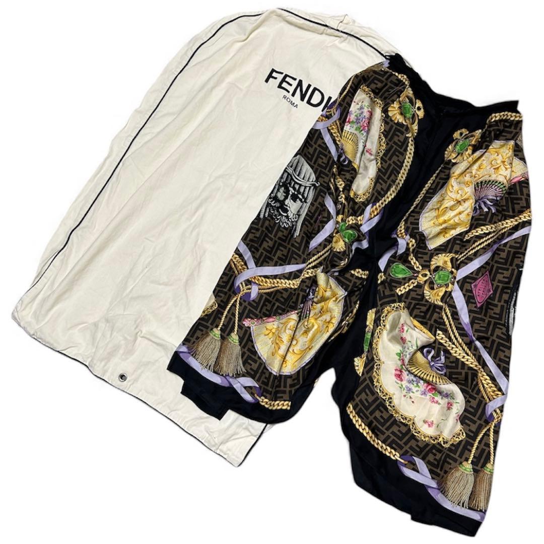 FENDI×VERSACE FENDACE シルクスカート メデューサ ズッカ