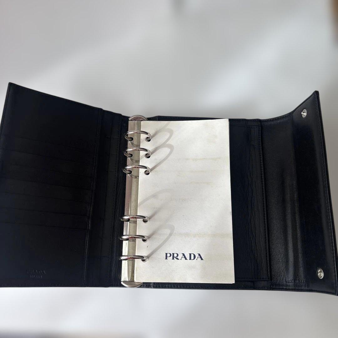PRADA プラダ　手帳カバー黒