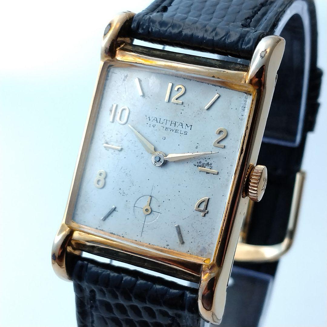 【1940s】WALTHAM スモセコ OH済 ヴィンテージ腕時計