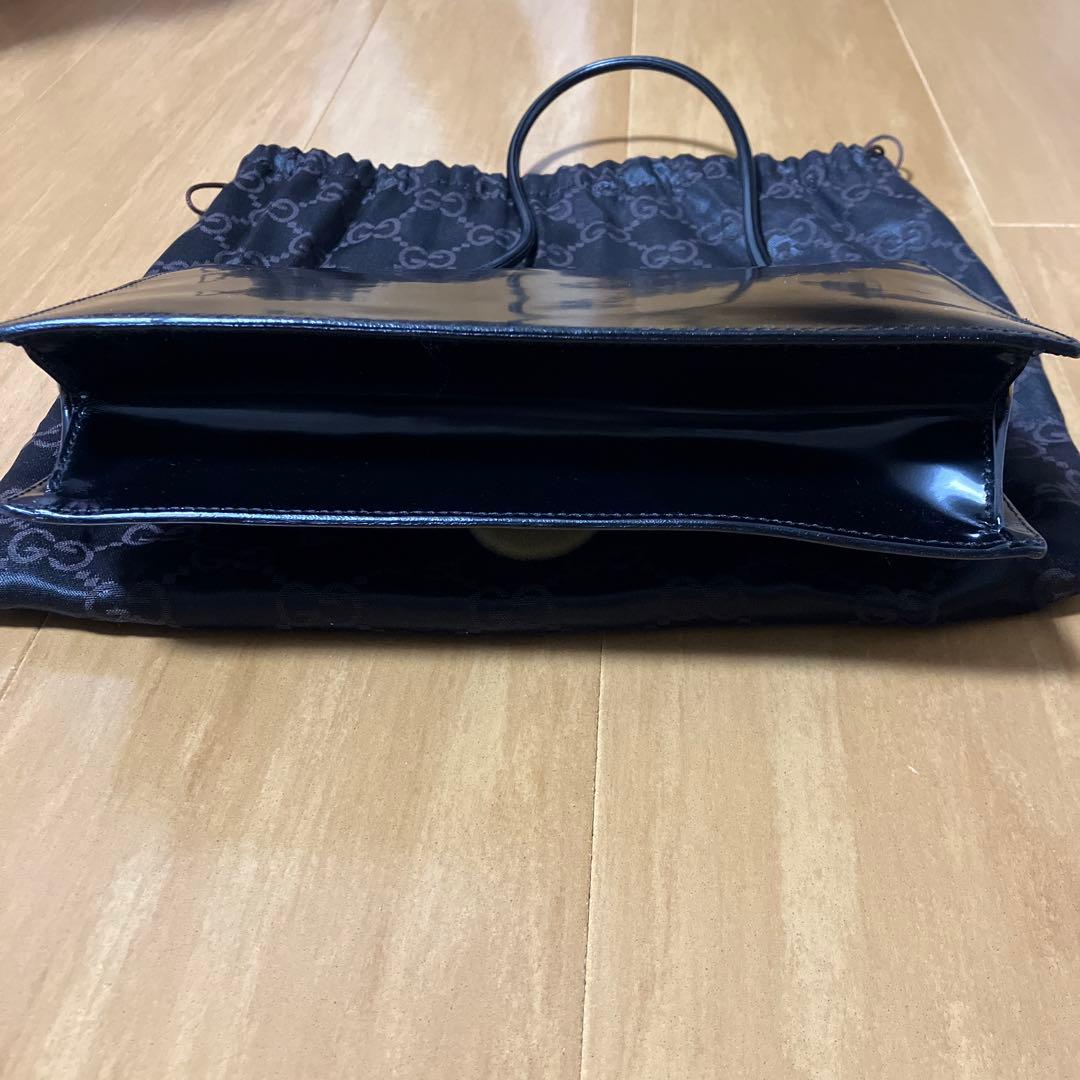GUCCI 黒 ハンドバッグ 保存袋付き