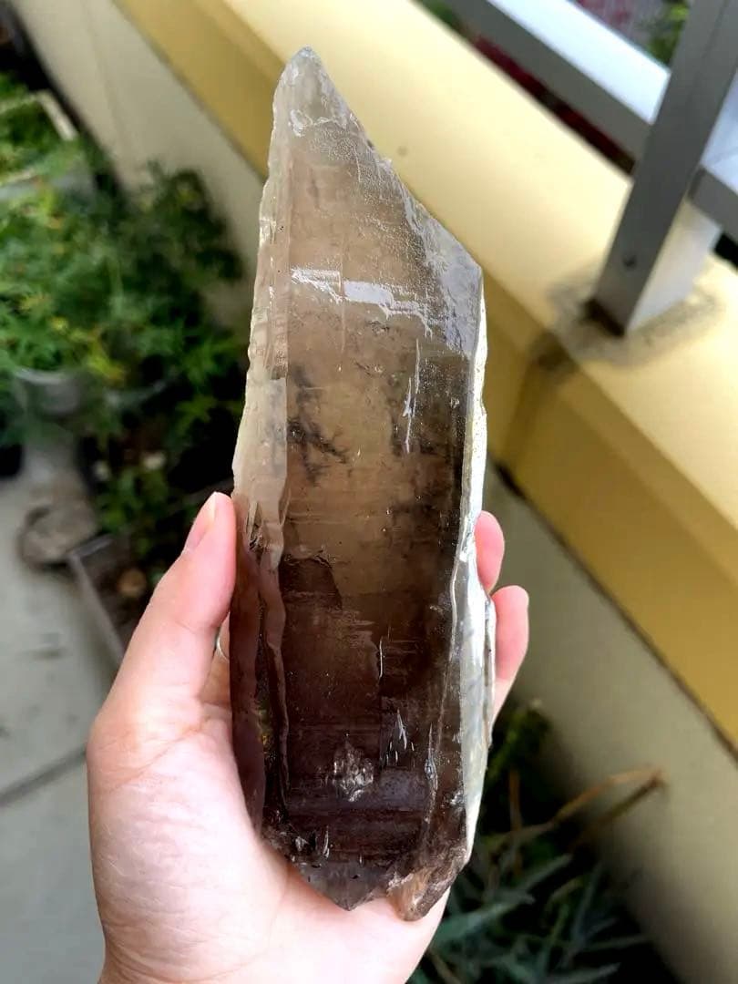 共生スモーキークォーツ・レインボー　・トルマリン　370g