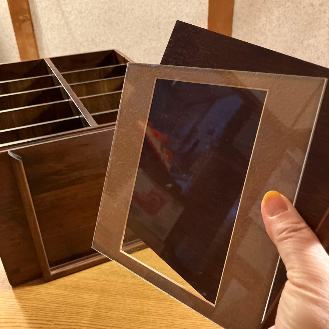 フレーム付き木製収納ボックス 10区画　豊岡クラフト