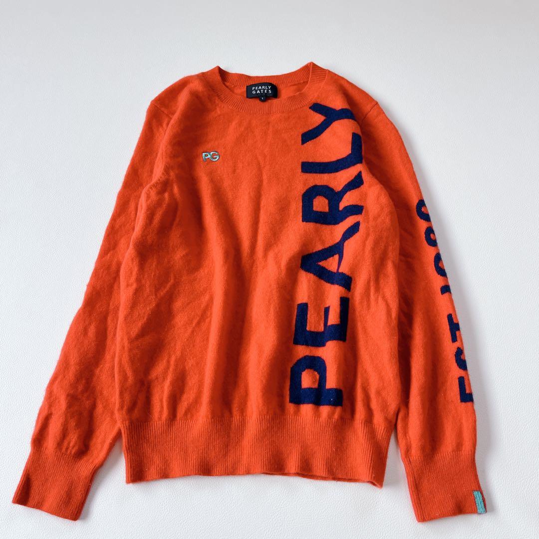 PEARLY GATESパーリーゲイツ カシミヤニットセーター レッド　1