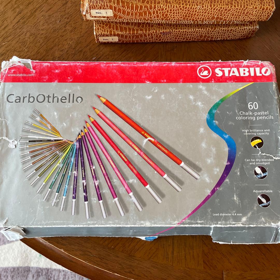 STABILO 水彩色鉛筆 60色セットとgondolaパステル