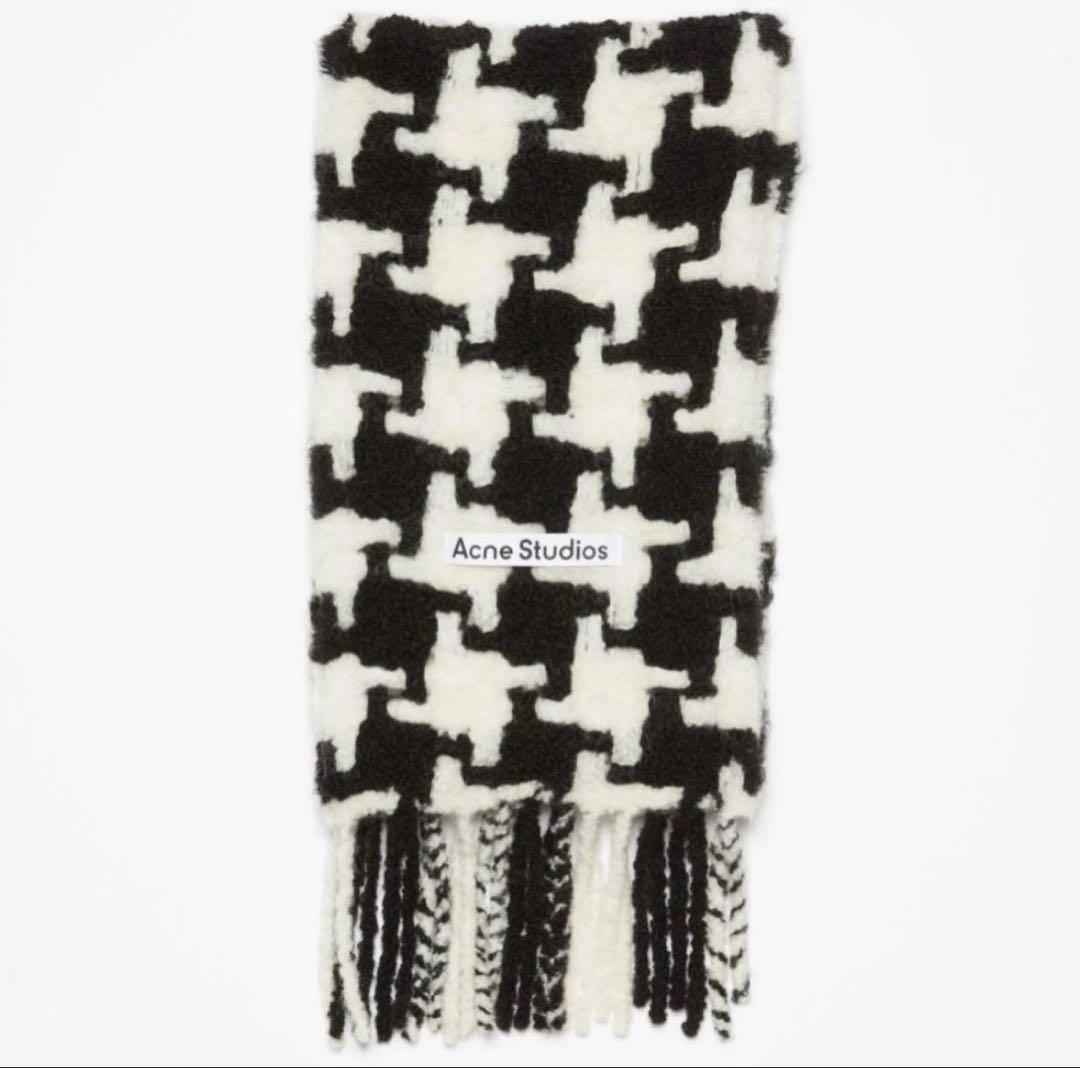 Acne Studios アクネ マフラー 千鳥格子 ほぼ未使用 正規品