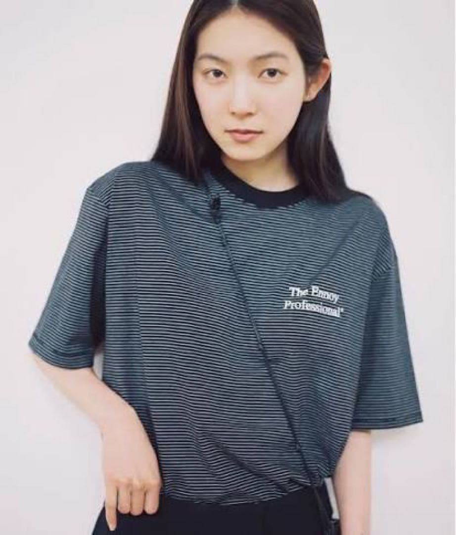 ennoy SS22 Border T-Shirt ブラック Lsize