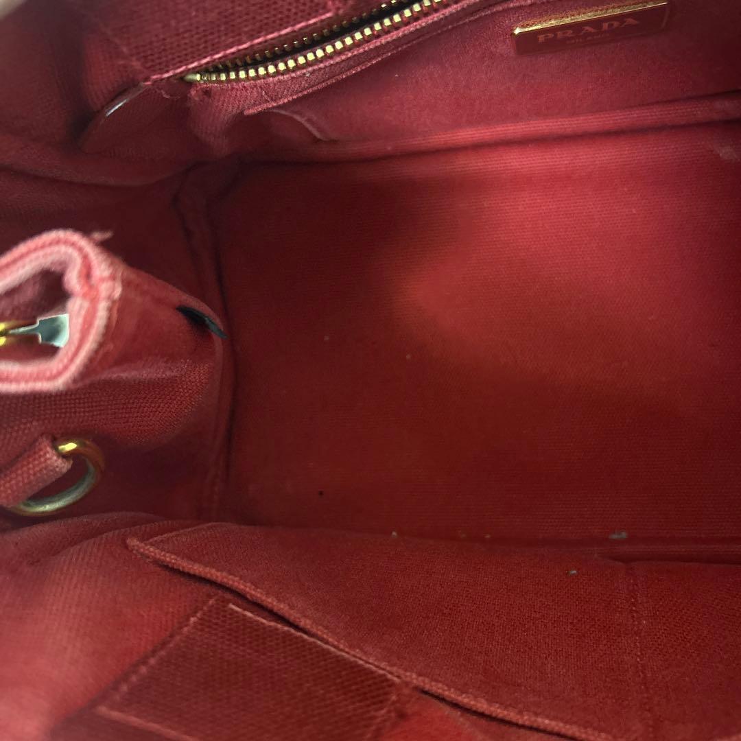 【正規品】PRADA プラダ　カナパS デニム　ハンドバッグ ギャランティーあり