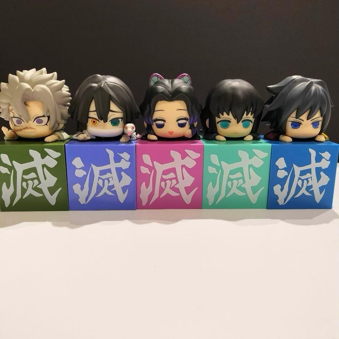 【※初版】 鬼滅の刃 ひっかけフィギュア 胡蝶しのぶ 不死川実弥 時透無一郎