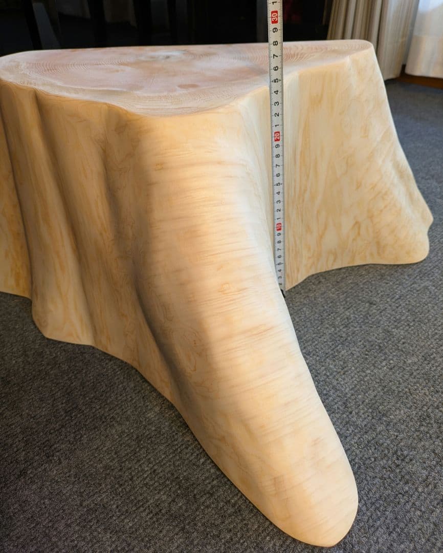 まな　天然檜　切り株　椅子　スツール　テーブル　高さ約25㎝