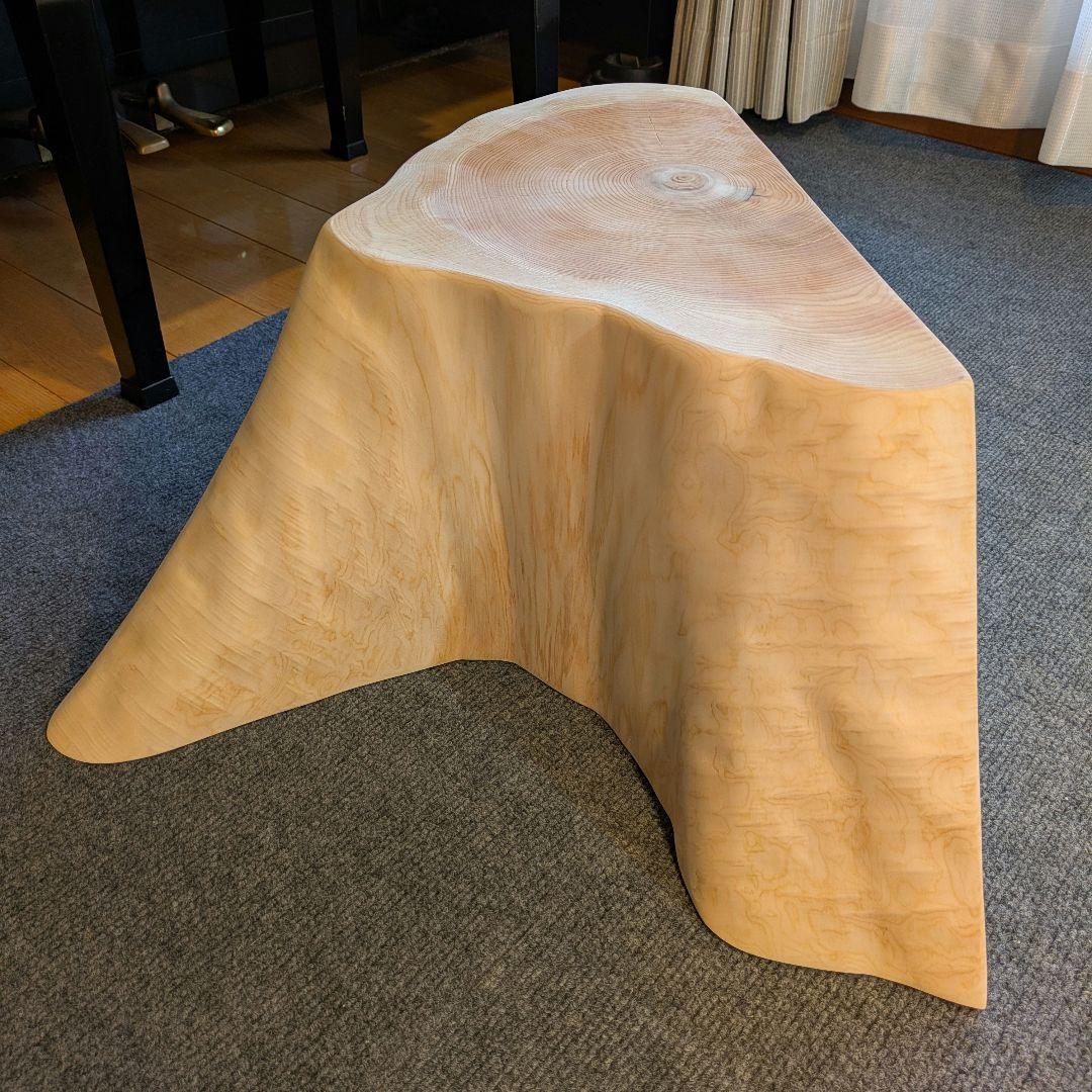 まな　天然檜　切り株　椅子　スツール　テーブル　高さ約25㎝