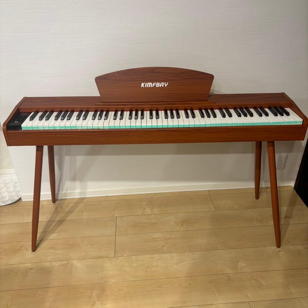 KIMFBAY 電子ピアノ 88鍵盤 ハンマーアクション鍵盤 木製 3本ペダル