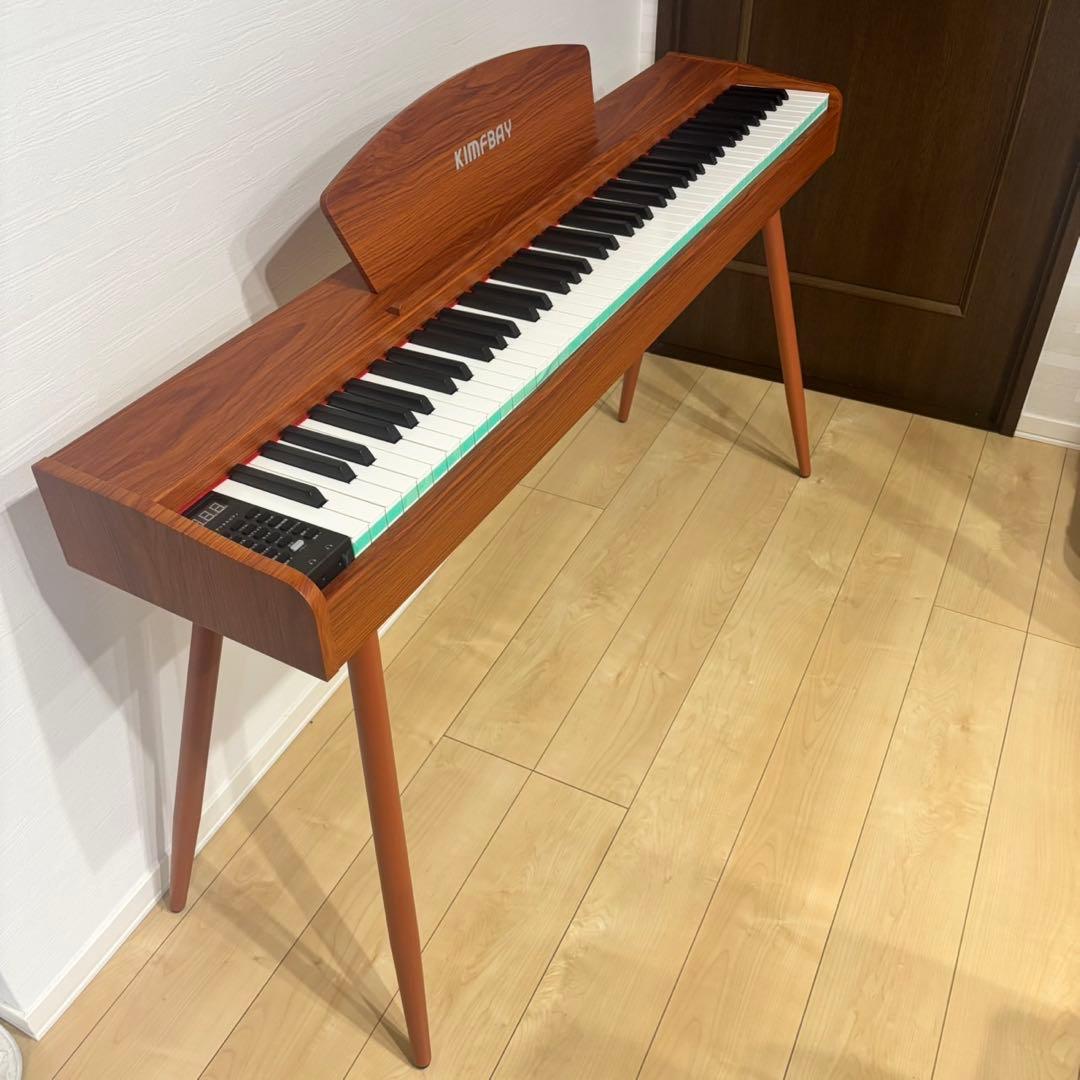 KIMFBAY 電子ピアノ 88鍵盤 ハンマーアクション鍵盤 木製 3本ペダル