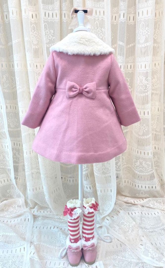 シャーリーテンプル ラッピングリボンウールコート