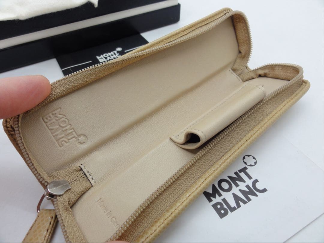 ※未使用保管品★完売！入手困難品ヴェルベット・ベージュ★本革製ボエム★モンブラン