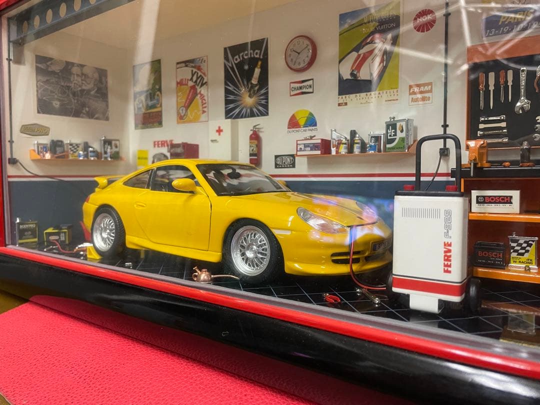 ポルシェ　GT3　ミニガレージセット