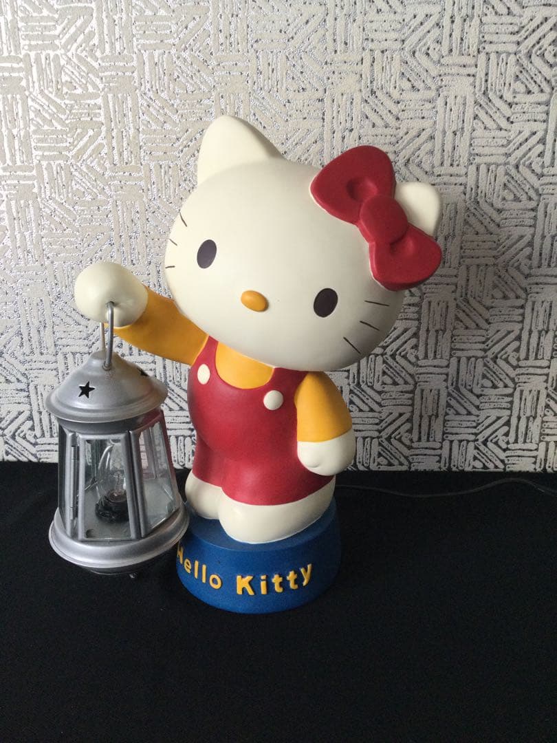 レア　ハローキティ　インテリアライト　陶器　ランタン　フィギュア　照明　ランプ