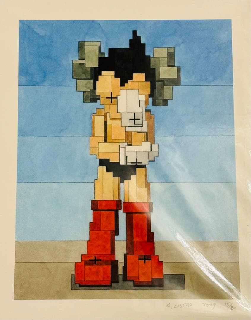 ADAM LISTER アダムリスター　シルクスクリーン　KAWS アトムモデル