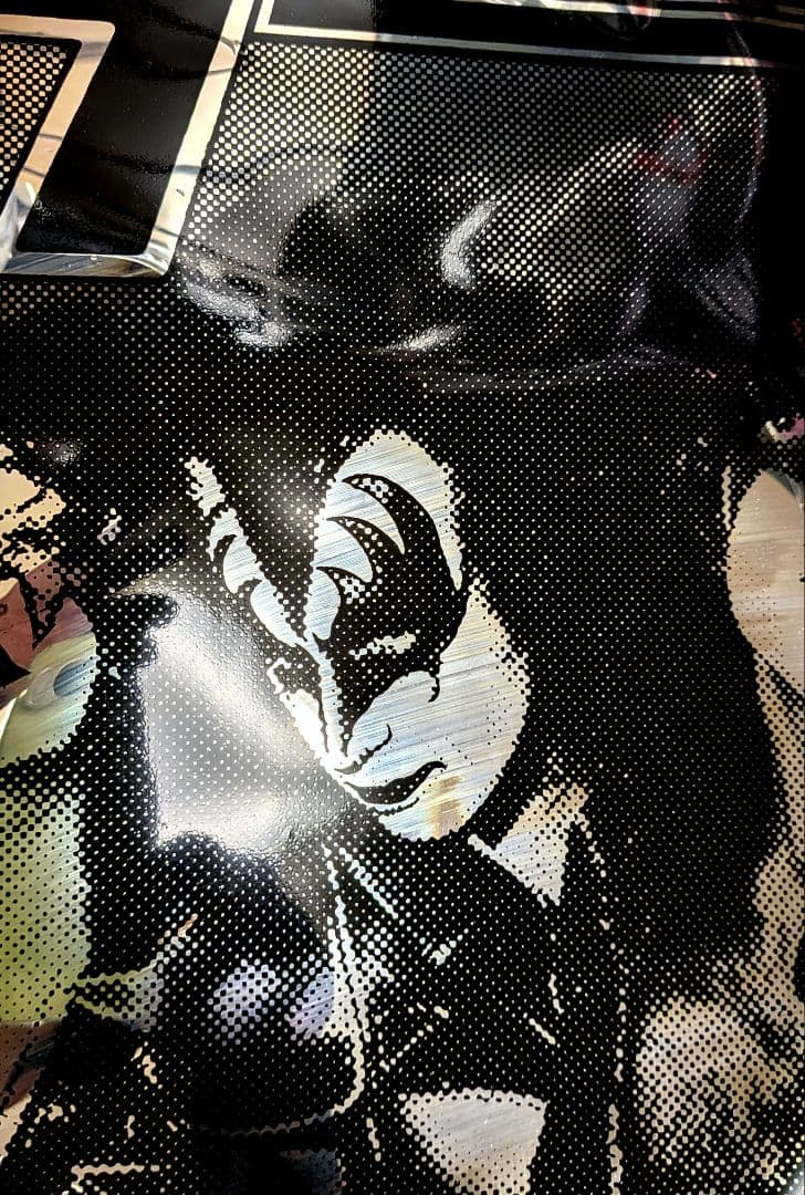 KISS 1977年 激レア アルミ蒸着ポリエステルフィルム ポスター 美品