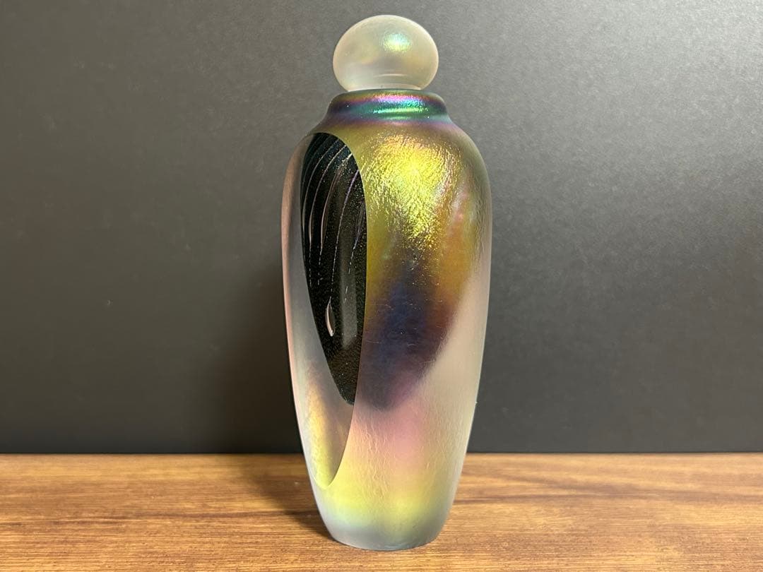 ガラス工芸 香水瓶 香水ボトル 1988年　作家物