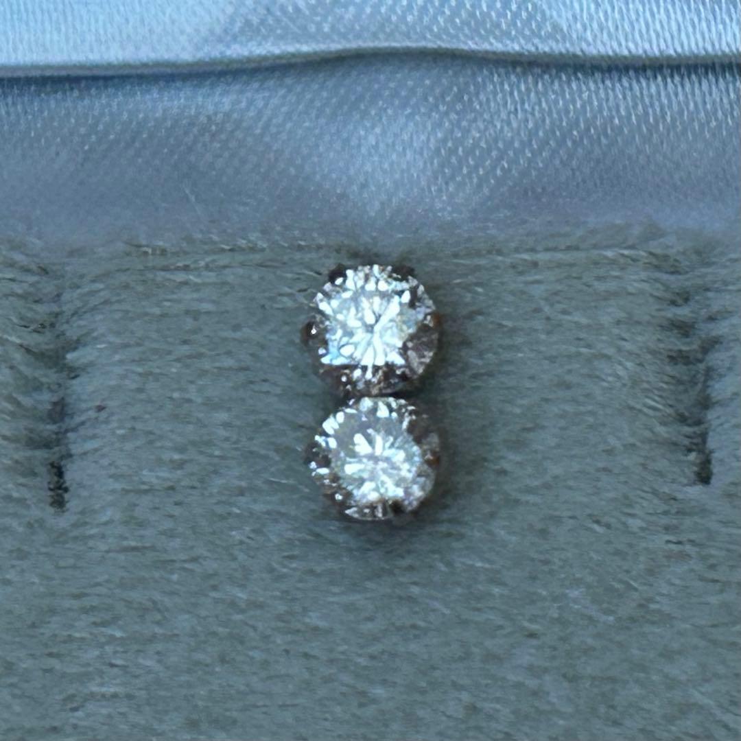 pt900 天然プラチナダイヤモンドピアス　計0.5ct