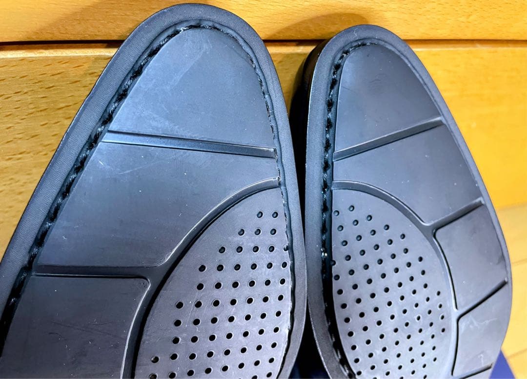 【りーま様】リーガルストレートチップビジネスシューズスクラッチタフレザー24.5