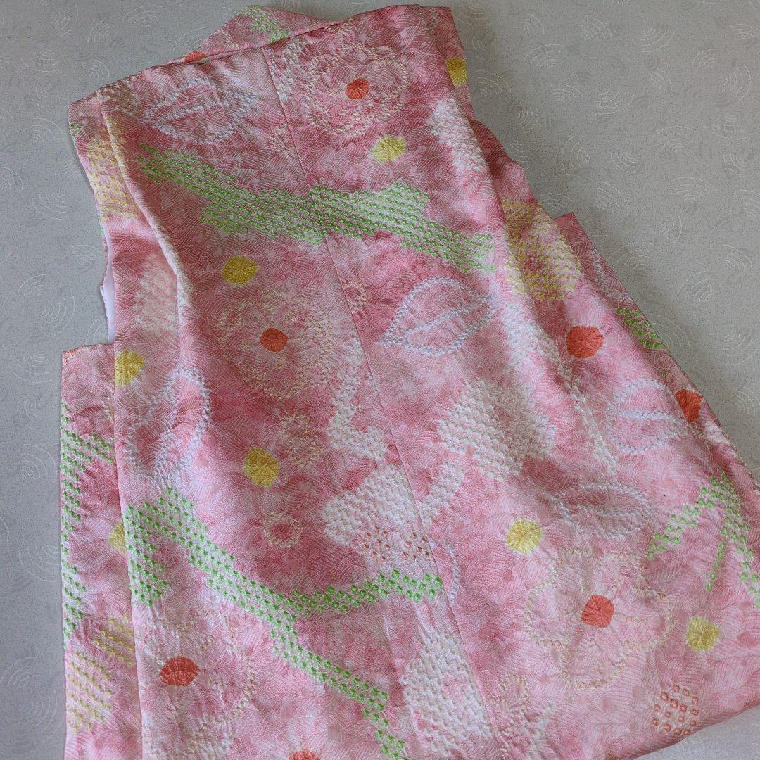 七五三３歳女の子正絹の被布（中綿無し）