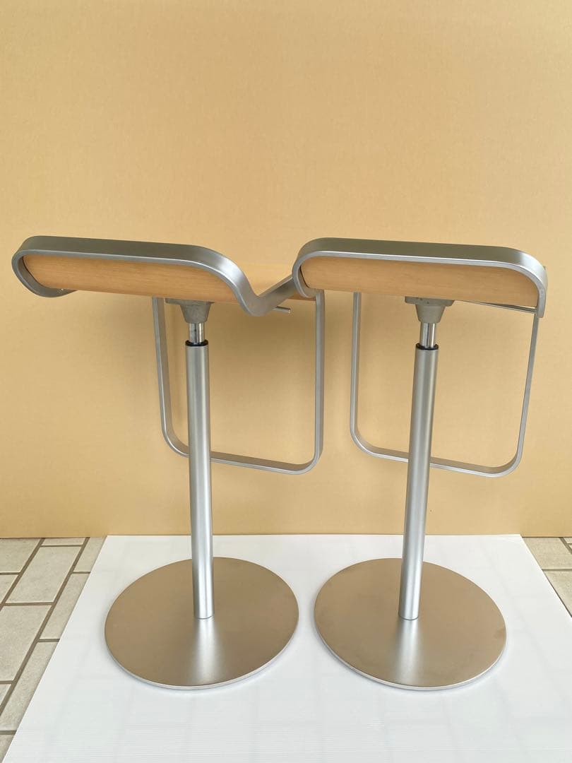 ラパルマ　LEM ２脚セット　昇降式 ハイスツール カウンターチェア