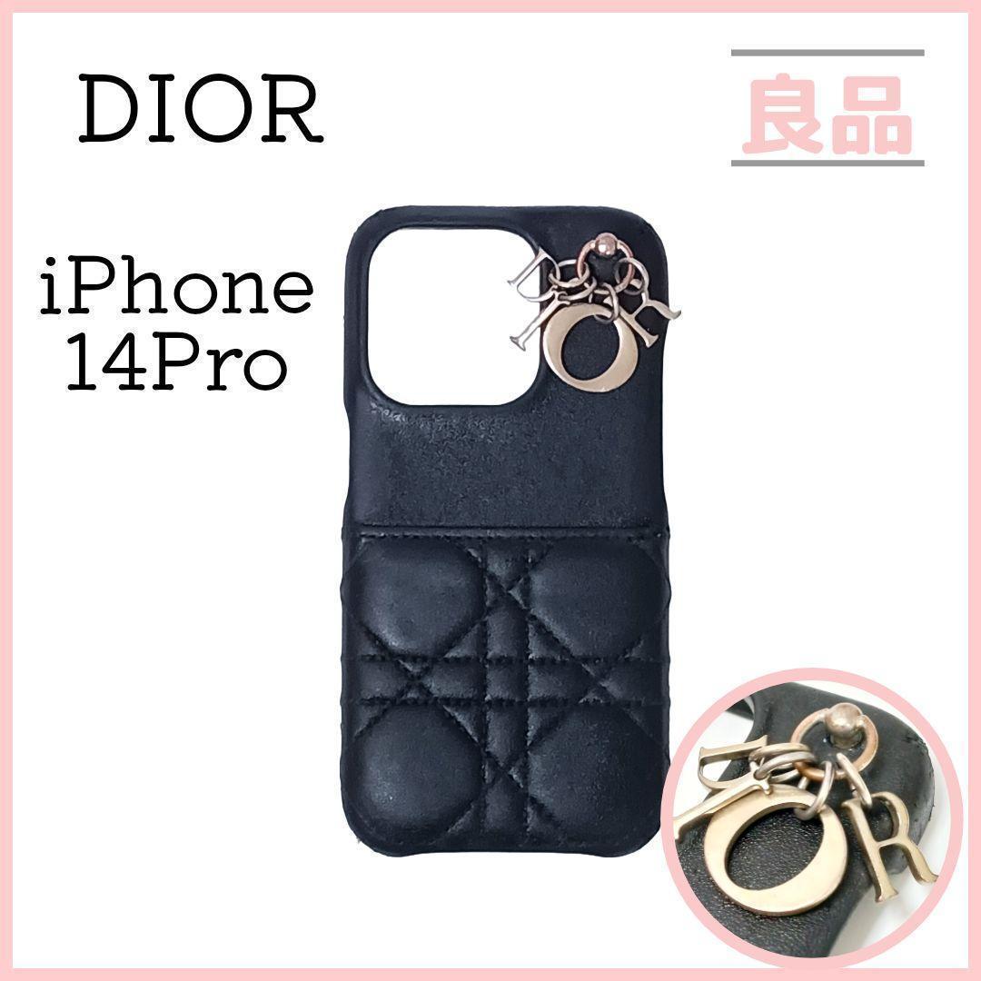 クリスチャンディオール iPhone14proケース ブラック 黒 DIOR