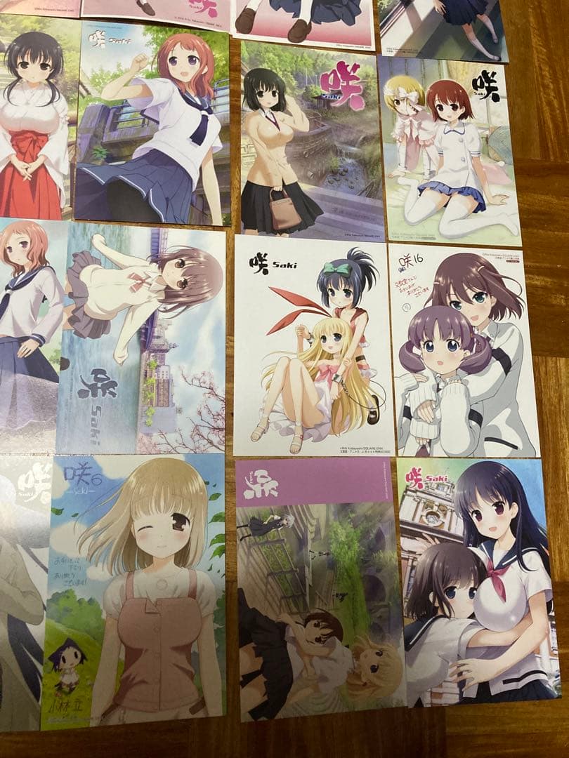 咲‐Saki‐ 1~17巻まで 店舗購入特典 ポストカード 大量まとめ売り