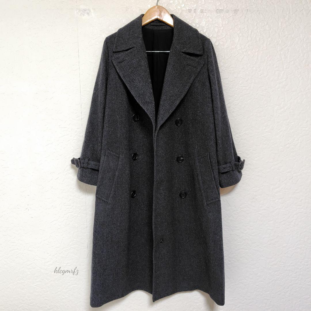 美品 マーガレットハウエル ベルテッド ダブル コート mhl 2way