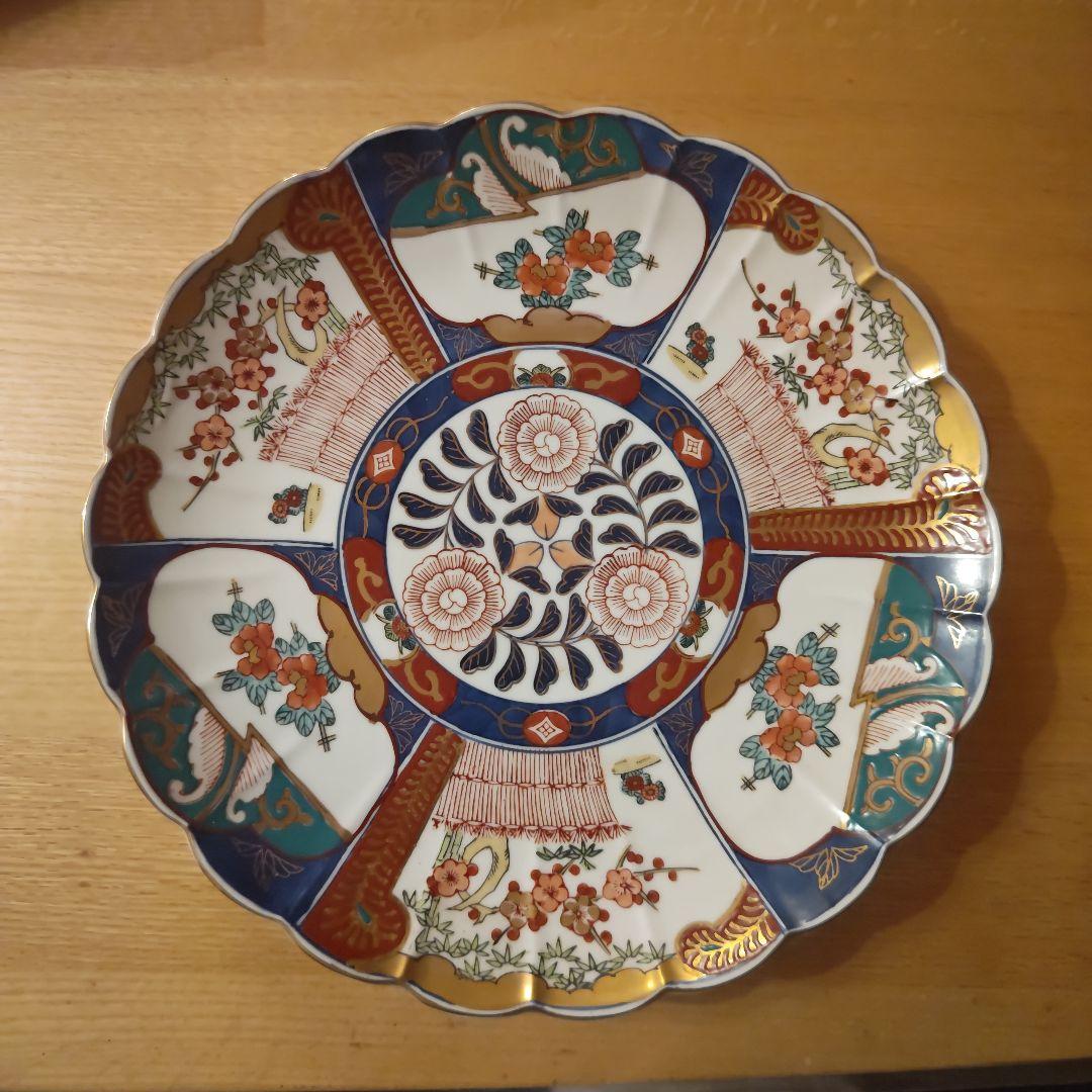古伊万里 手描き大皿