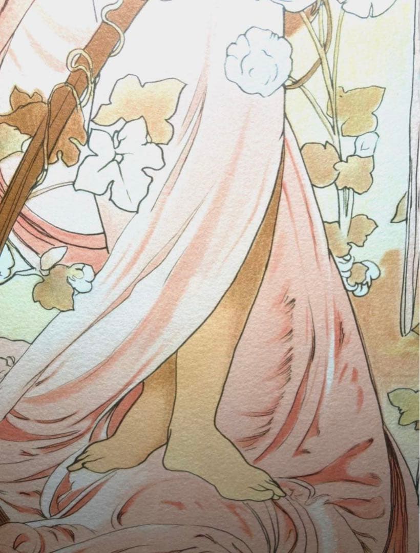 coinです　真作絵画　アルフォンス・ミュシャ　リトグラフ　USA正規品