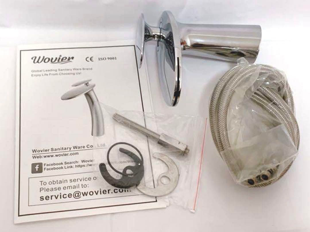 Wovier 蛇口 ウォーターフォール 真鍮 シングルハンドル 水栓 滝