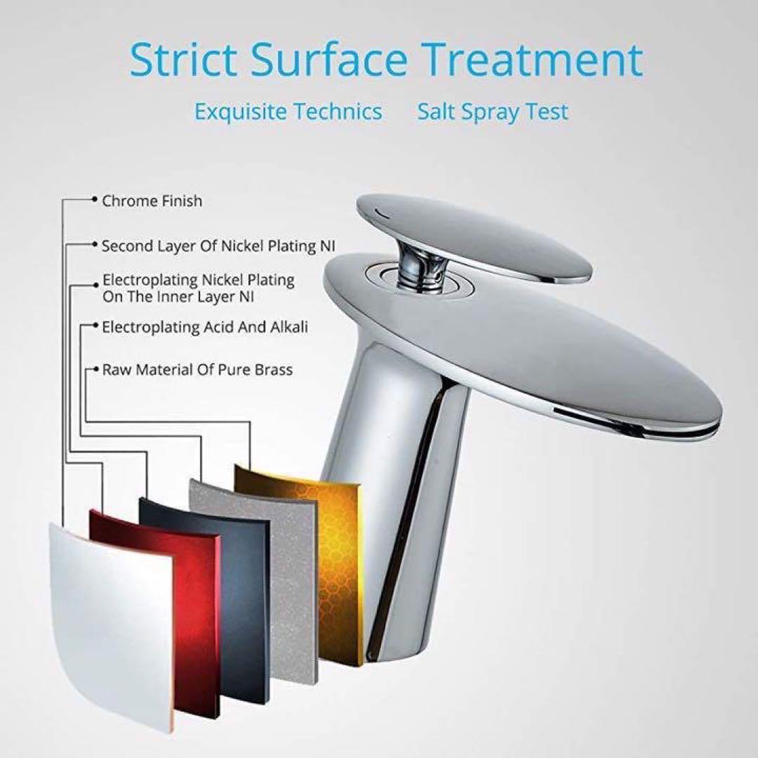 Wovier 蛇口 ウォーターフォール 真鍮 シングルハンドル 水栓 滝