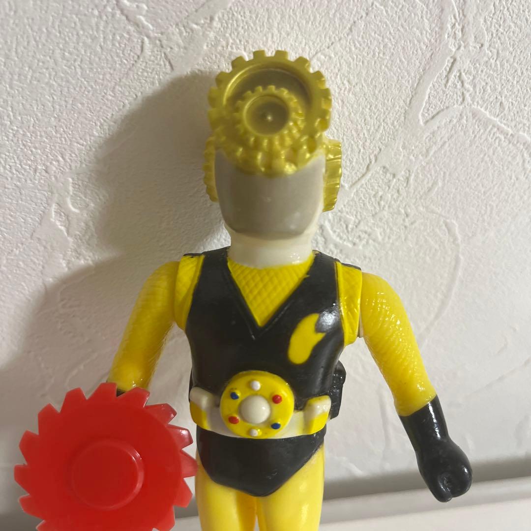 ⚠️激レア・貴重　忍者キャプター　金忍　ミニソフビ　昭和レトロ　当時物