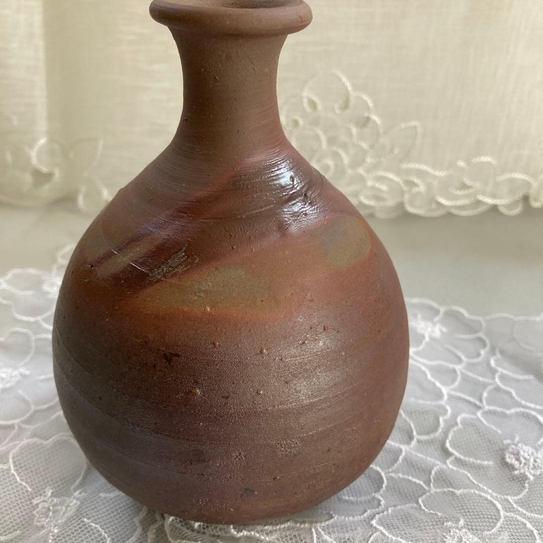 人間国宝　藤原雄作　備前焼　徳利