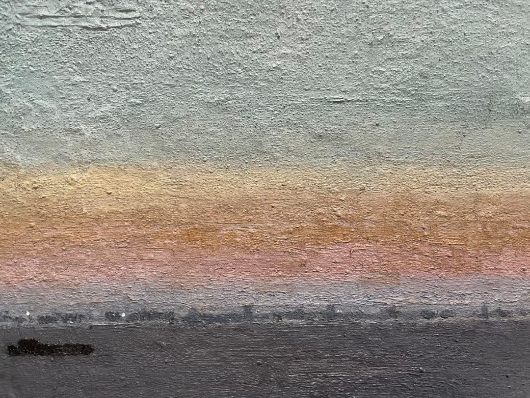 油彩　優しい海