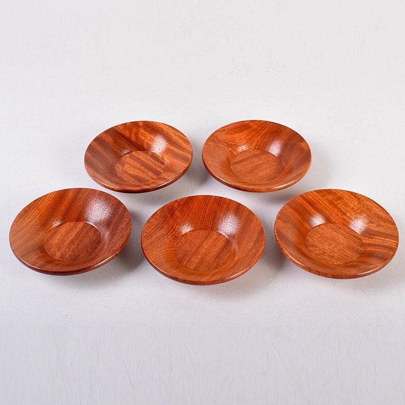 茶道具　漆塗　茶托　五客　Z　8552