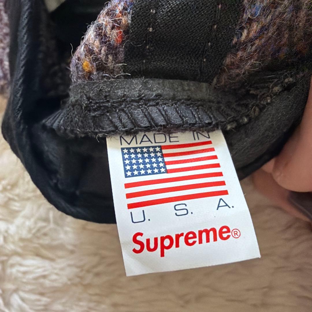 supreme 16AW ツイードキャップ　クラシックロゴ