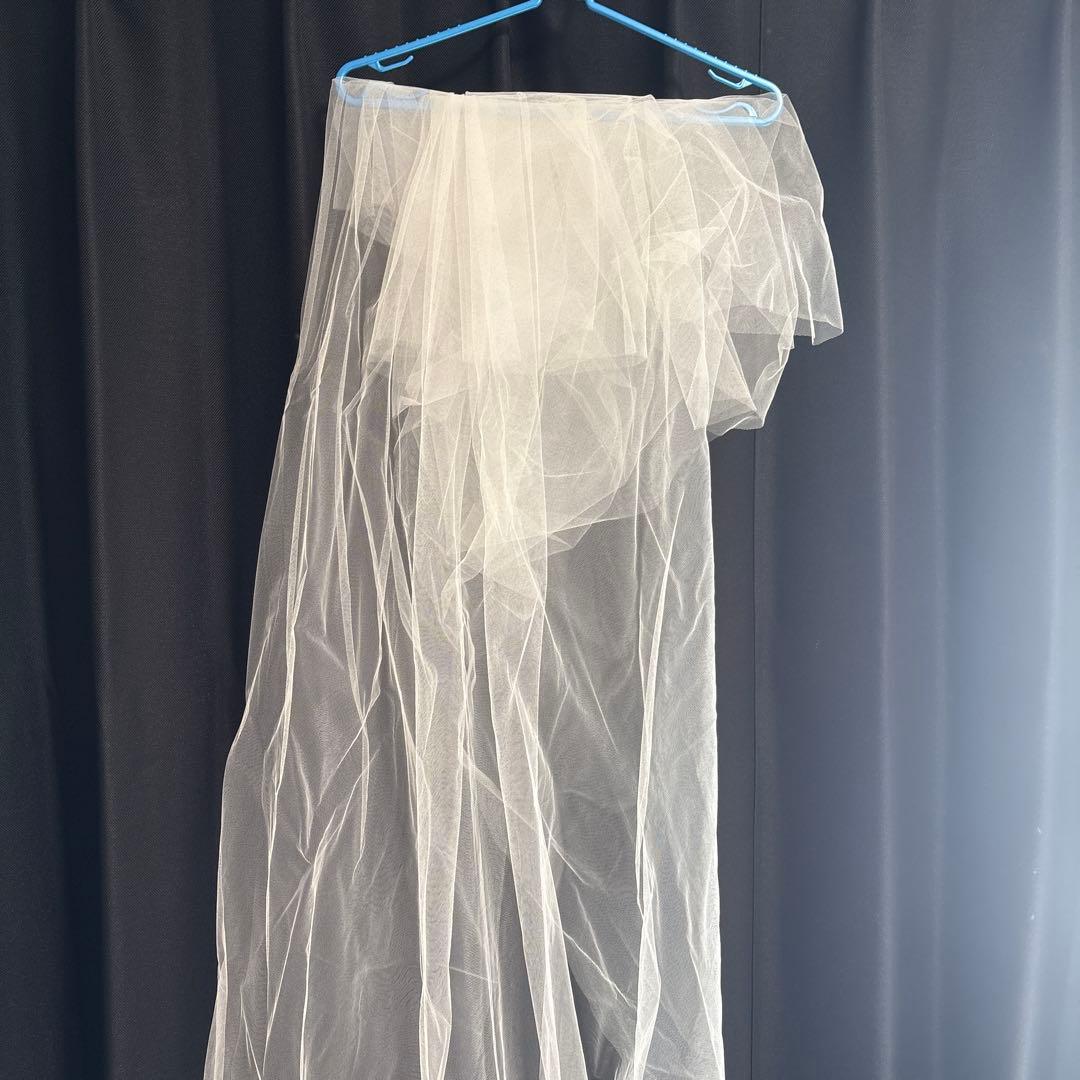 TREAT ウエディングベール　ロング　花柄　刺繍