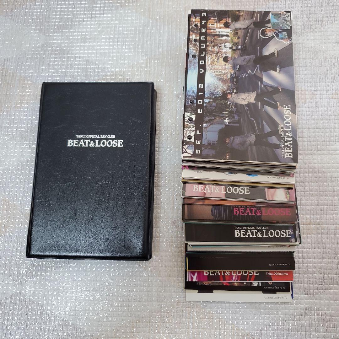 【綺麗・非売品 】中島卓偉 TAKUI ファンクラブ会報No.33～75 セット