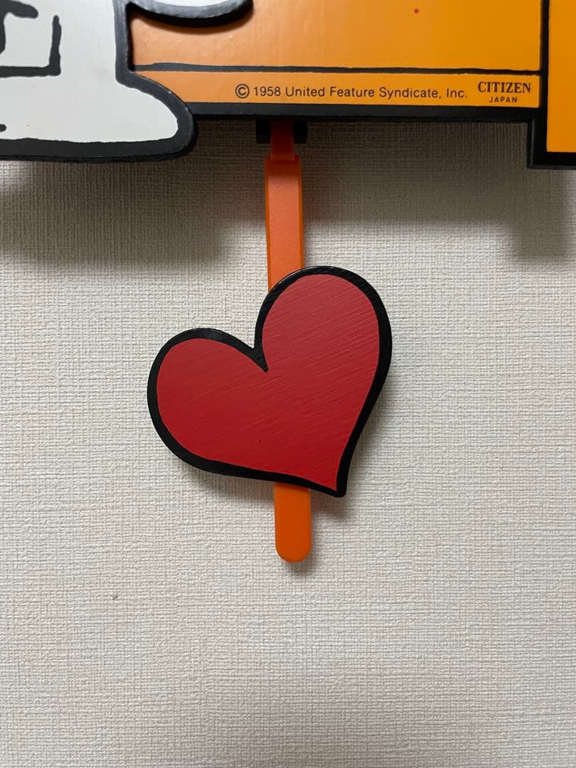 シチズン SNOOPY 掛時計 振り子時計 スヌーピー 1982年製 当時物