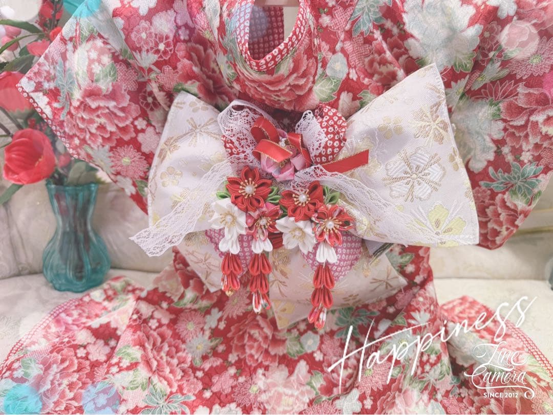 B419.pon2pan2☆オーダー☆犬着物☆犬2ウェイ着物☆犬お引き摺り着物