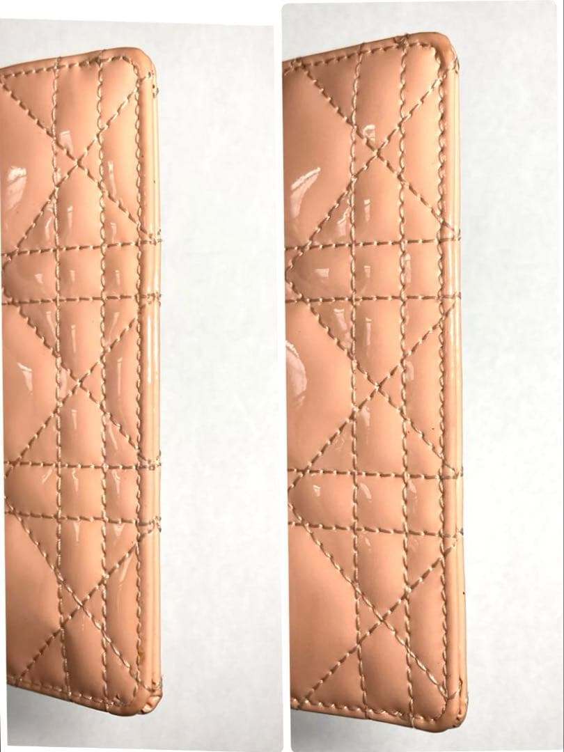 良品　ディオール レディディオール カナージュ　パテントレザー　ケース