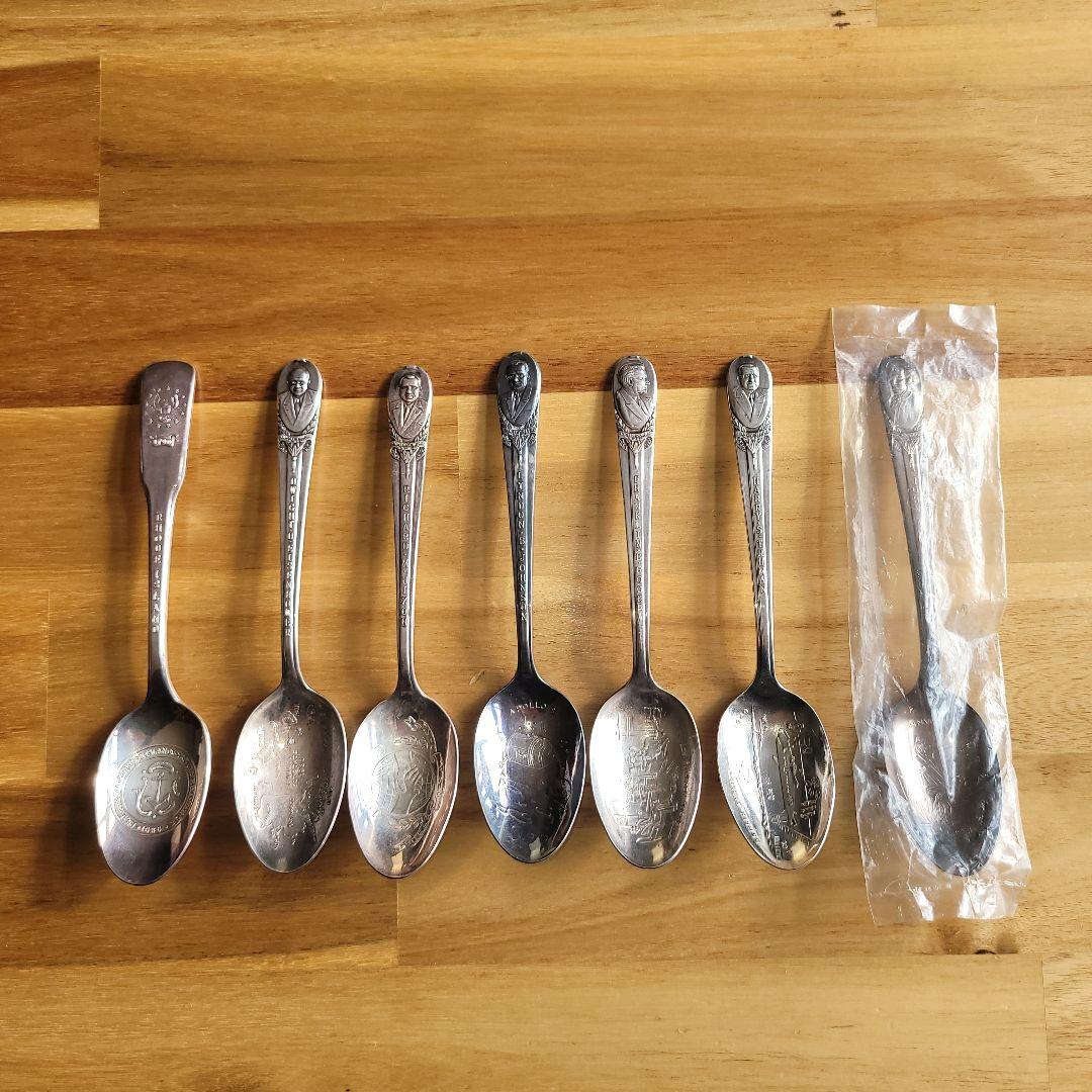 アメリカ歴代大統領 歴史的スプーン7本セット（未使用1本）
