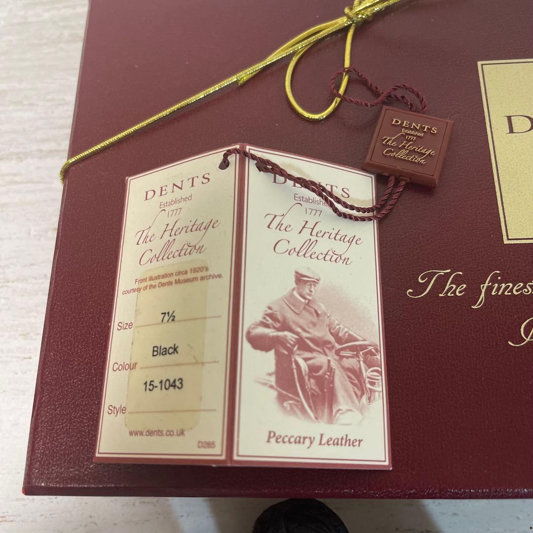 DENTS ペッカリー アンライニンググローブ 7 1/2