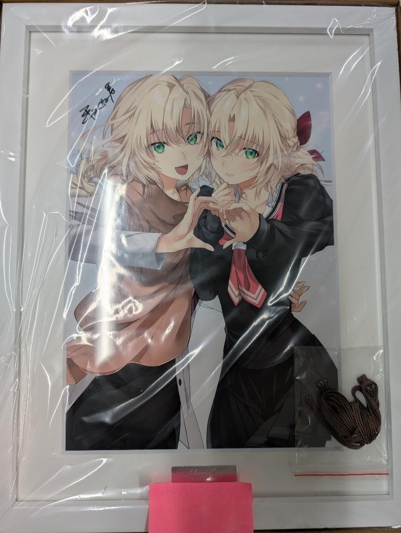 メモリーズオフ 双想　描き下ろしキャラファイングラフ　嘉神川クロエ＆嘉神川ノエル